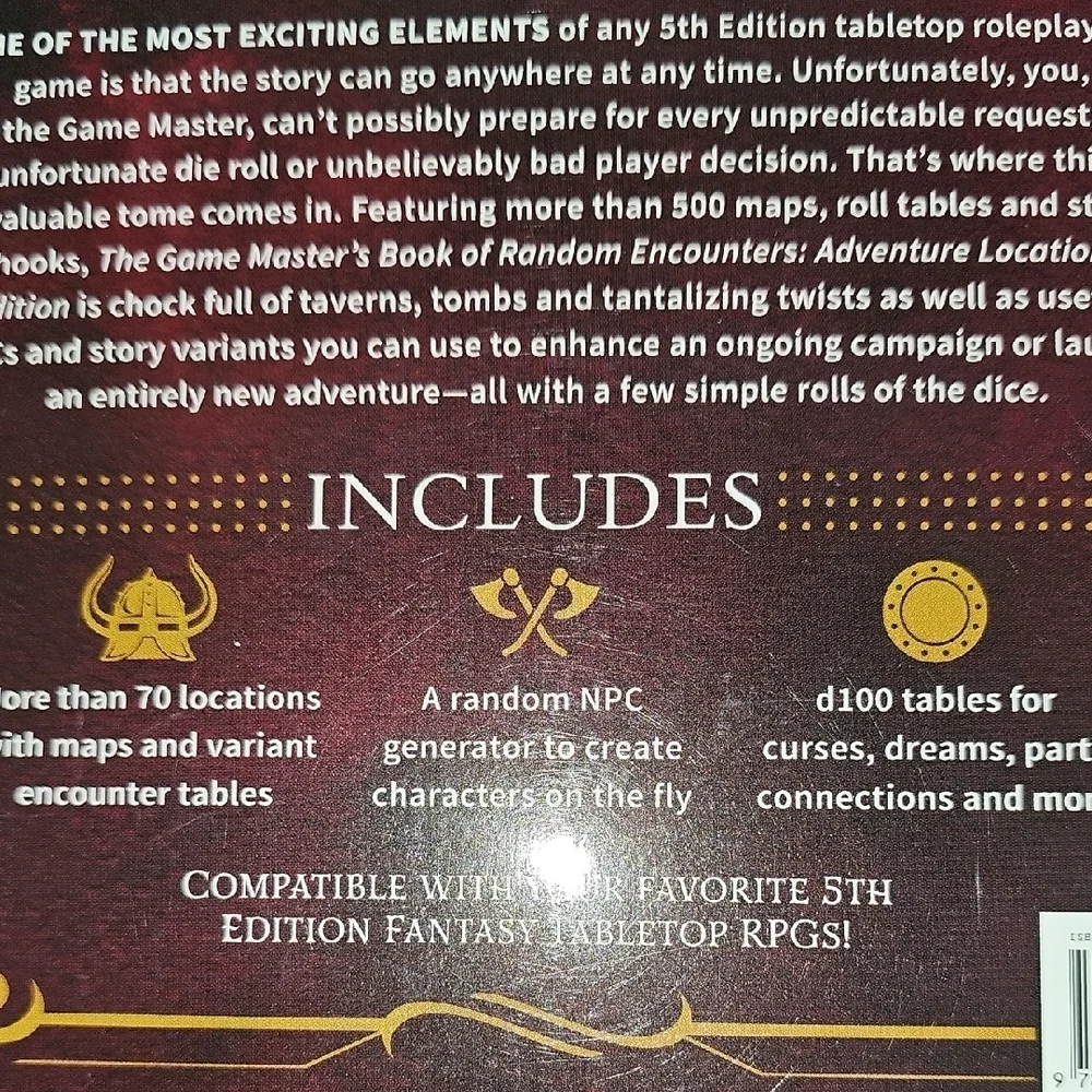 The Game Master's Book of Random Encounters - Book Only